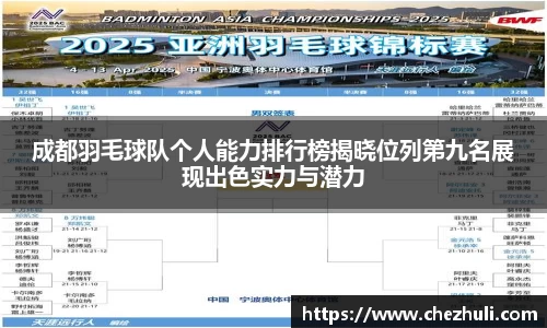 成都羽毛球队个人能力排行榜揭晓位列第九名展现出色实力与潜力